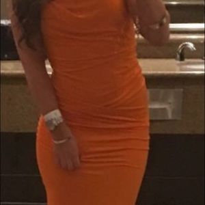 Size small orange Bebe dress